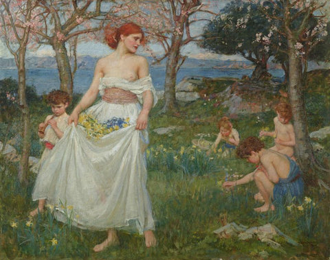 A Song of Springtime by John William Waterhouse