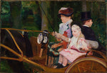 A Woman and a Girl Driving by Mary Cassatt