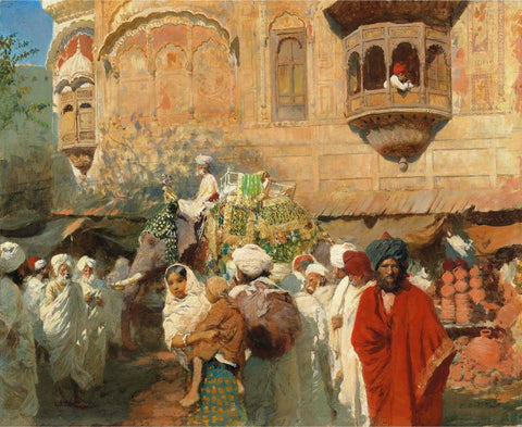 A Street in Jodphur, India by Edwin Lord Weeks