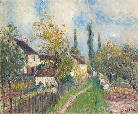 A path at Les Sablons by Alfred Sisley