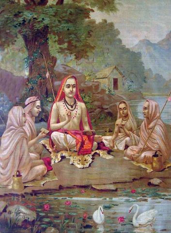 Adi Shankara by Raja Ravi Varma