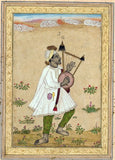 An African Lyre Player Painting