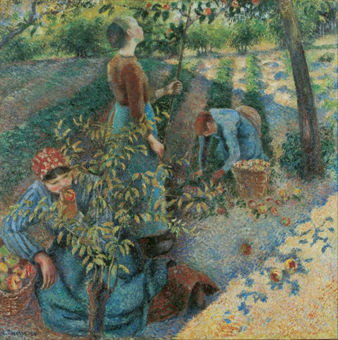 Apple Picking by Camille Pissarro