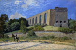 Aqueduct  at Marly by Alfred Sisley