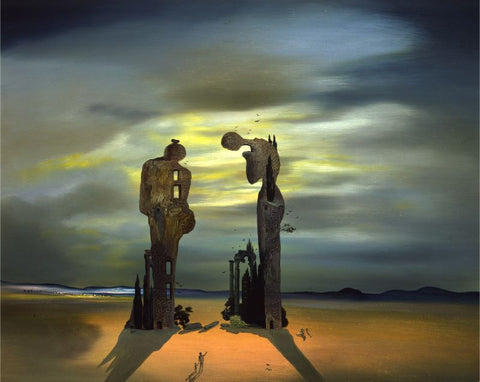 Archeological Reminiscence Millet_s Angelus by Salvador Dali