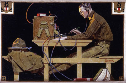 Army Teaches a Trade by Norman Rockwell