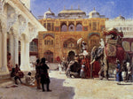 Arrival Of Prince Humbert The Rajah At The Palace Of Amber by Edwin Lord Weeks