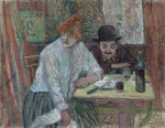 At the Café La Mie by Henri de Toulouse-Lautrec