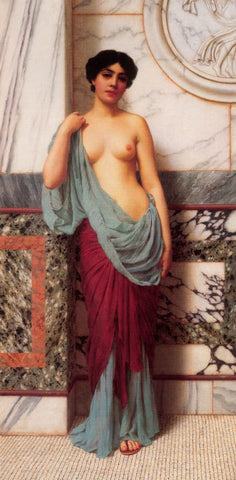 At the Thermae by John William Godward