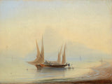 Barge at Sea Shore by Hovhannes Aivazovsky