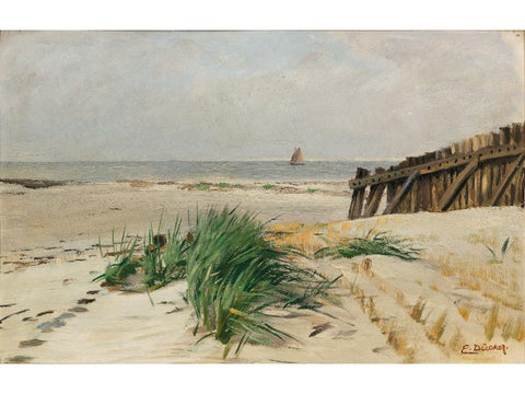 Beach Landscape Painting On the Beach by Eugen Ducker