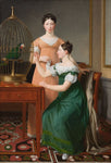 Bella and Hanna Nathanson by Christoffer Wilhem Eckersberg