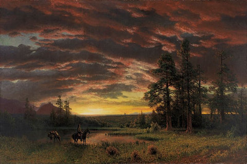 Bierstadt_Albert_Evening_on_the_Prairie by Albert Bierstadt