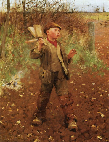 Bird scaring by George Clausen