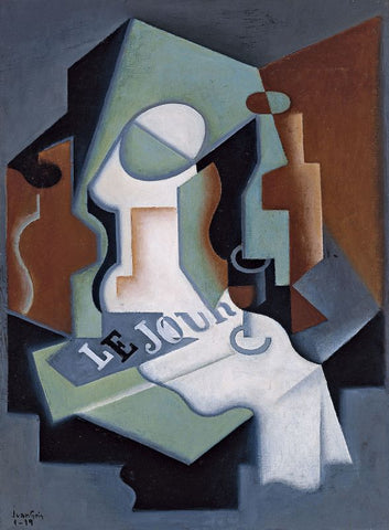 Bottle and Fruit Dish by Juan Gris