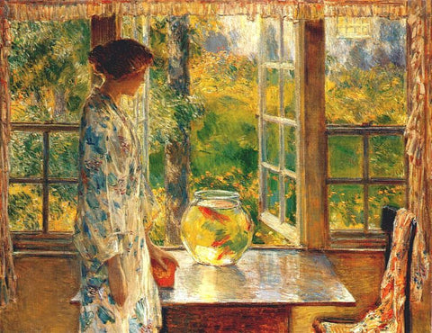 Bowl of Goldfish by Childe Hassam