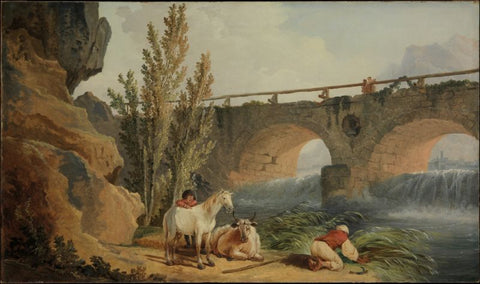 Bridge over a Cascade by Hubert Robert