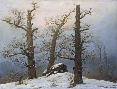 Cairn in Snow by Caspar David Friedrich
