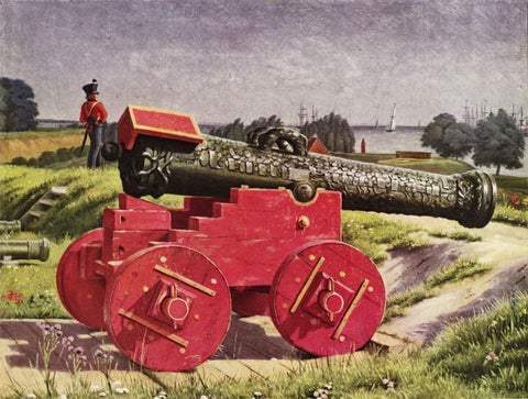 Cannon at the Citadel (Copenhagen) by Martinus Rørbye