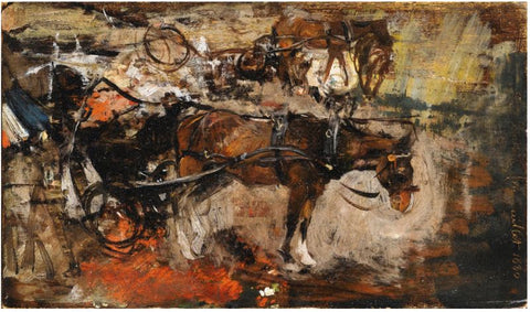 Carriage Horse, Avenue Trudaine, Paris by Giovanni Boldini