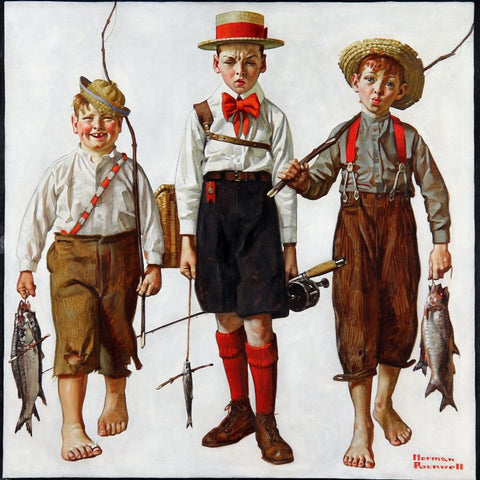 Catch by Norman Rockwell
