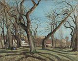 Chestnut Grove at Louveciennes by Camille Pissarro