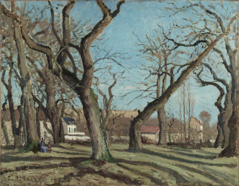 Chestnut Grove at Louveciennes by Camille Pissarro