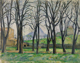 Chestnut Trees at Jas de Bouffan by Paul Cezanne