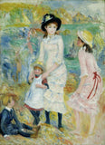 Children on the Seashore, Guernsey by Pierre-Auguste Renoir