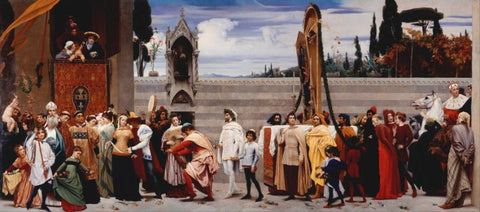 Cimabue's Madonna Carried in Procession by Frederic Leighton