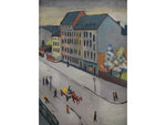 Cityscape Painting Our Street in Grau by August Macke