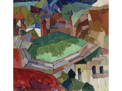Cityscape Painting Town in Southern Russia by Aristarkh Lentulov