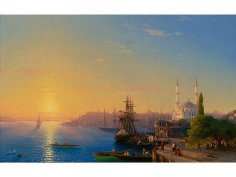 Cityscape Painting View of Constantinople and the Bosphorus by Aivazovsky