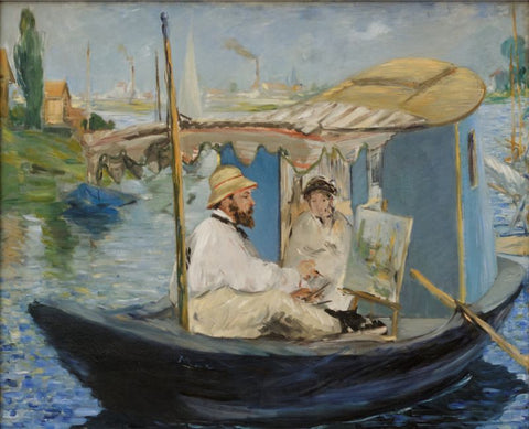 Claude Monet in Argenteuil by Edouard Manet