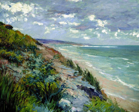 Cliffs by the Sea at Trouville by Gustave Caillebotte