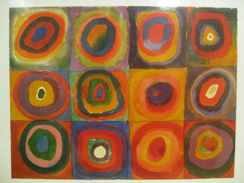Color Study. Squares with Concentric Circles by Wassily Kandinsky