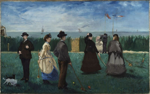 Croquet at Boulogne by Edouard Manet