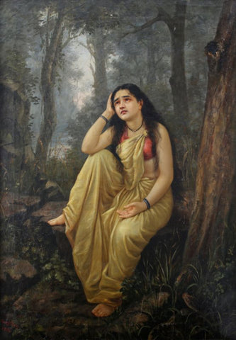 Damayanthi Vanavasa by Raja Ravi Varma