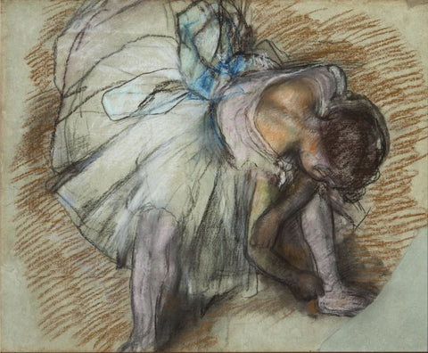 Dancer Adjusting Her Shoe by Edgar Degas