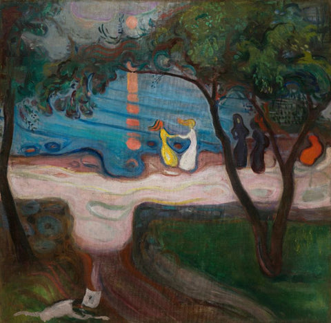 Dancing on a Shore by Edvard Munch