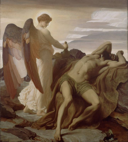 Elijah in the Wilderness by Frederic Leighton