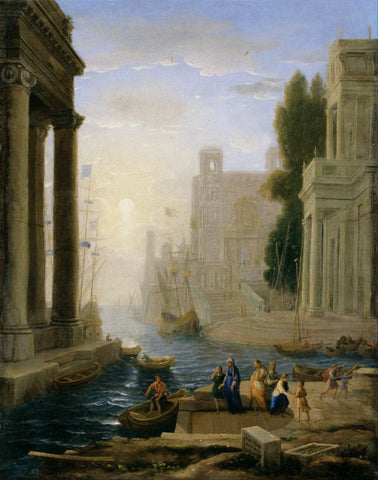 Embarkation of St Paula by Claude Lorrain