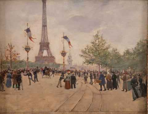 Entrance to the 1889 world fair by Jean Béraud