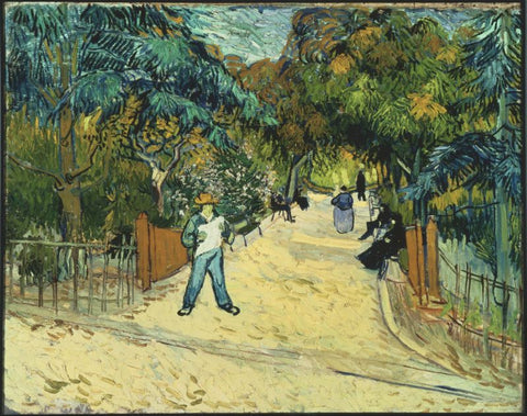 Entrance to the Public Gardens in Arle by Vincent Van Gogh