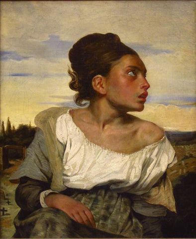 Orphan Girl at the Cemetery by Eugène Delacroix