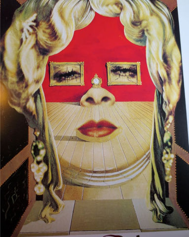 Face of Mae West Which May Be Used as an Apartment by Salvador Dali