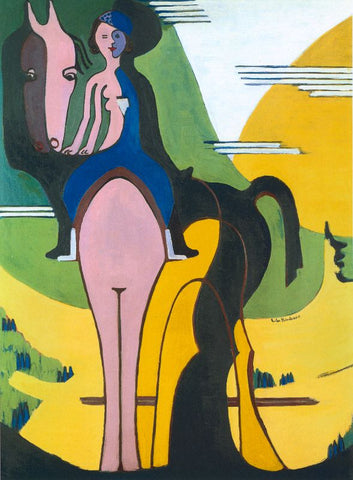 Female rider by Ernst Ludwig Kirchner