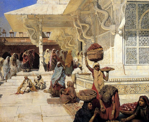 Festival At Fatehpur Sikri by Edwin Lord Weeks