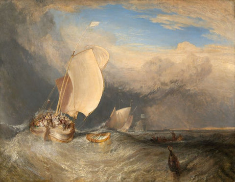 Fishing Boats with Hucksters Bargaining for Fish by J. M. W. Turner