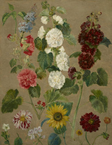 Floral Panting - Eugene Delacroix - Untitled (flowers)